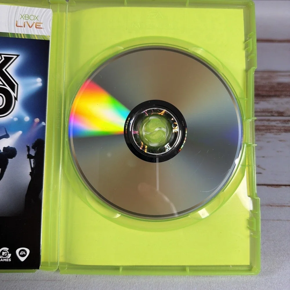 Rock Band Microsoft Xbox 360 2008 PAL CIB Complete in Box Resurfaced Used